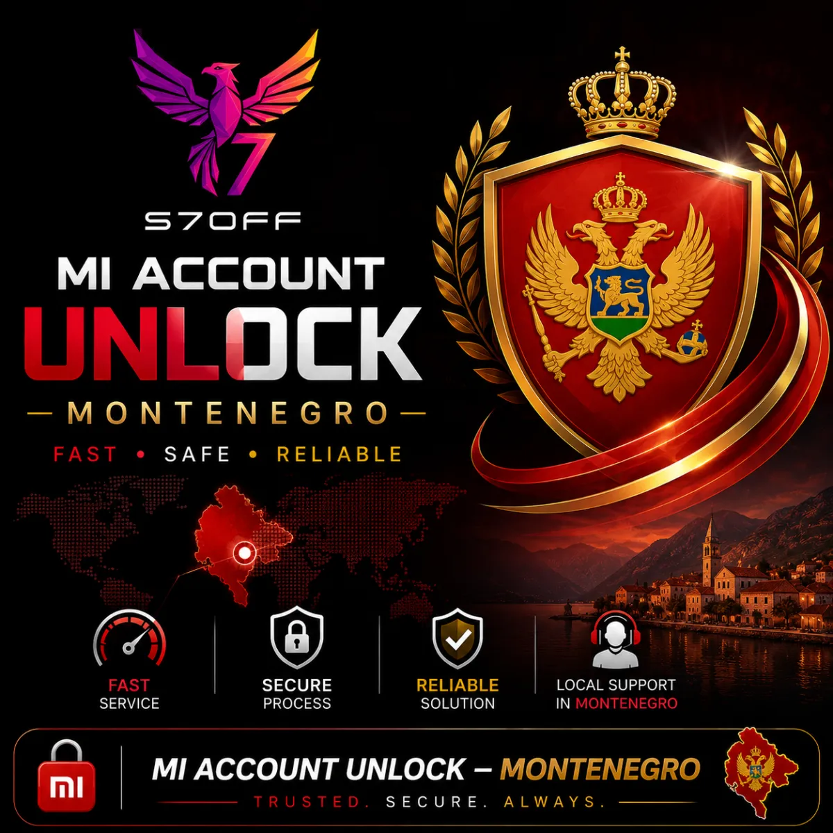 Mi Account Unlock — Montenegro 1