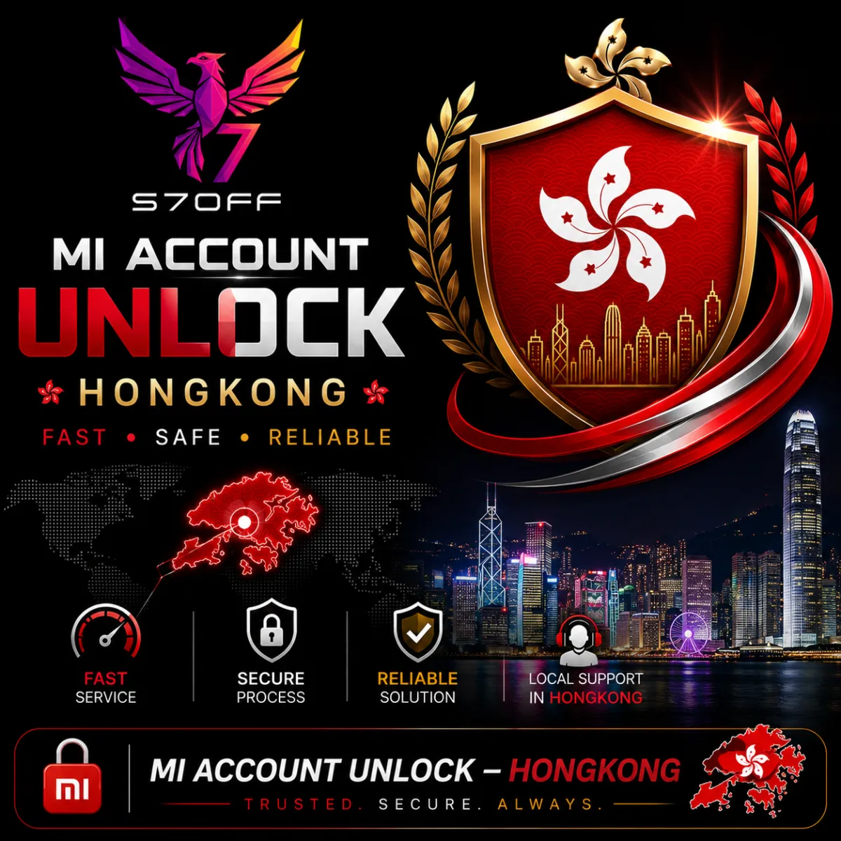 Mi Account Unlock — Hong Kong 1