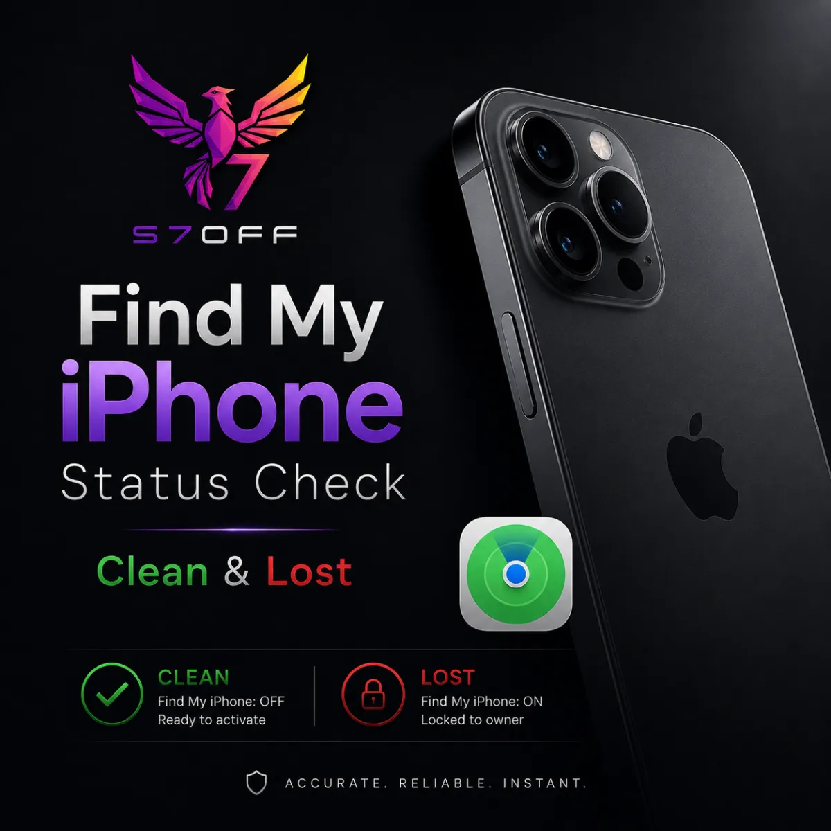 Find My iPhone Status Check — Clean & Lost