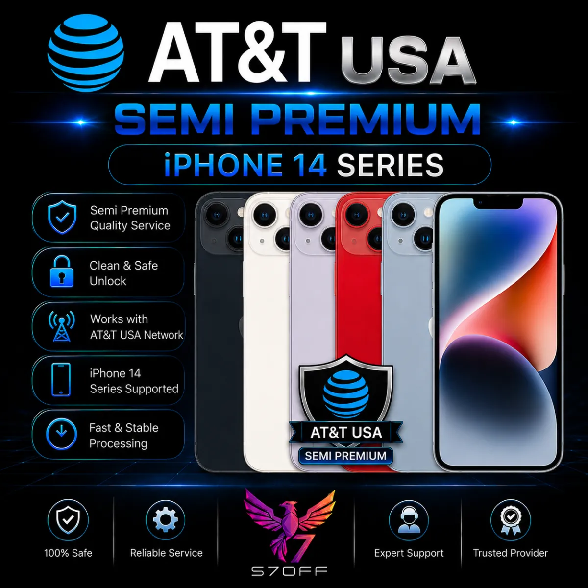 AT&T USA — Semi Premium — iPhone 14 Series