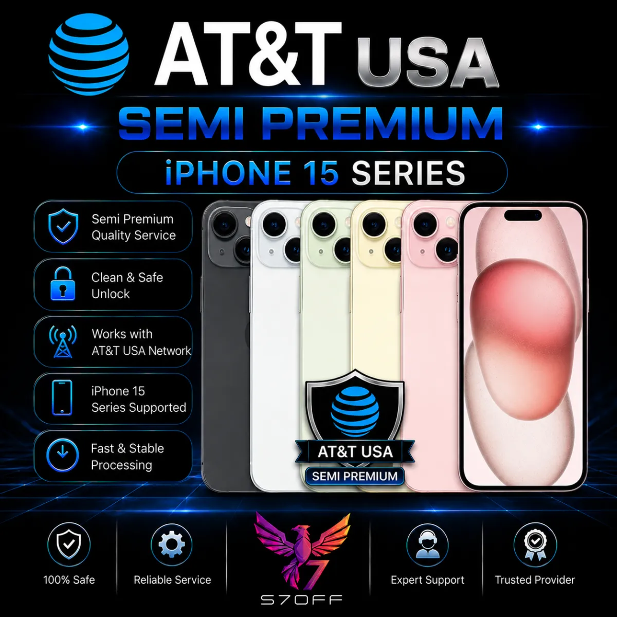 AT&T USA — Semi Premium — iPhone 15 Series