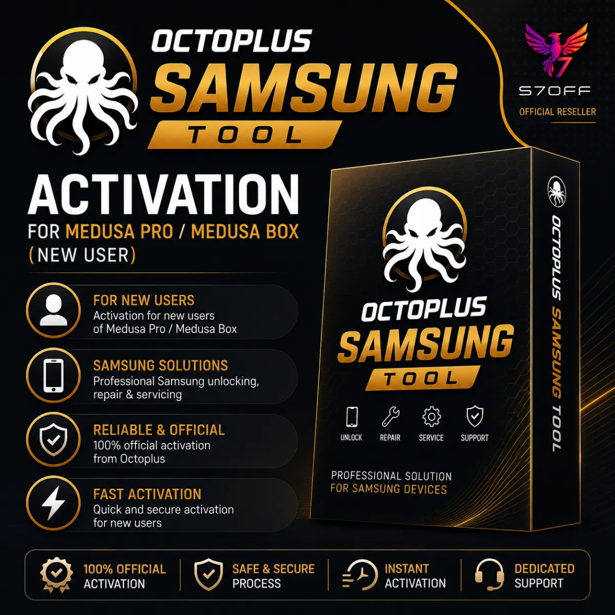 Octoplus Samsung Tool Activation for Medusa Pro/Medusa Box (New User)