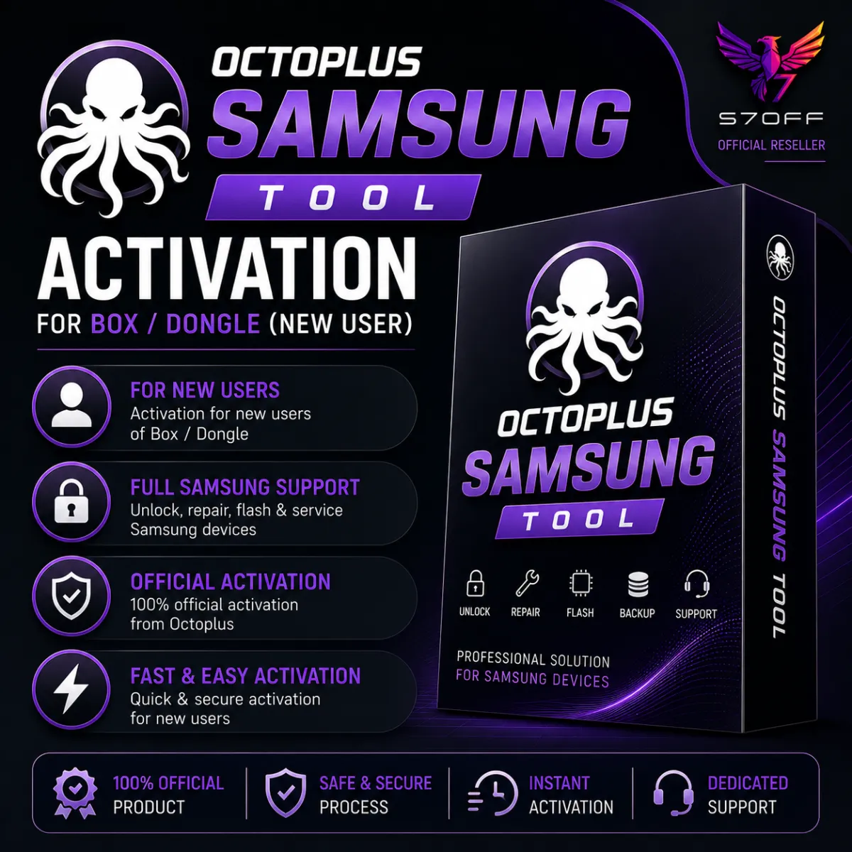 Octoplus Samsung Tool Activation for Box/Dongle (New User)