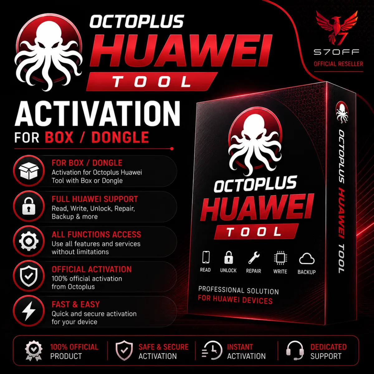 Octoplus Huawei Tool Activation for Box/Dongle